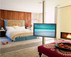 Bed room designed by Katie Leede