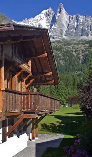 A traditional mountain chalet in The Alps
