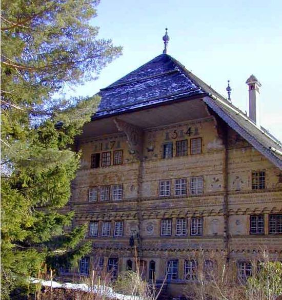 Grand Chalet at Rossiniere, Switzerland