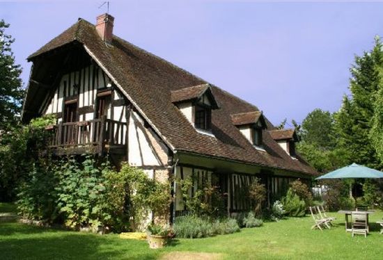 Traditional Normandy Half-timbered House