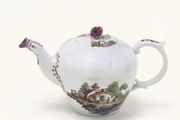 A KASSEL BULLET-SHAPED TEAPOT AND COVER