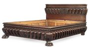 An Italian wallnut bed
