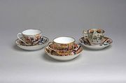 A Coalport Imari pattern tea cup and saucer