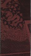 COMPLETE UNCUT REDDISH-BROWN CUT-VELVET YARDA