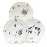 3 Meissen Plates 1750