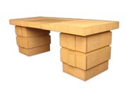 1990's R & Y AUGOUSTI SHAGREEN AND PARCHMENT �OSCAR� DESK  