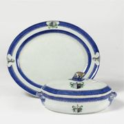 CHINESE EXPORT VEGETABLE TUREEN AND COVER AND
