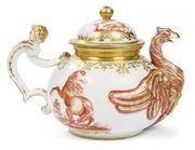 THEIERE ET SON COUVERCLE EN PORCELAINE DE BOT