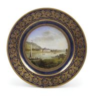 assiette en sevres 1845