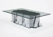 Faceted coffee table by Paul Evans