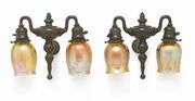 Pair of Tiffany Studios Favrile Lamps
