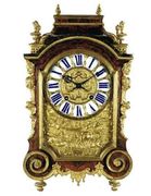 A typical Boulle table clock, late 17th C.