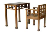 A charming kid's table and chair