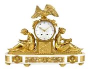 A Louis XVI Style Mantel Clock
