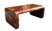Burl Patchwork Desk by Paul Evans
