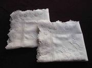 Spectacular Antique Linen Pillow Shams