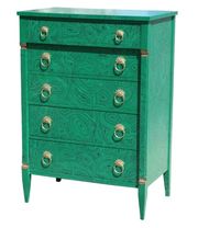 Faux Malachite Chest of Drawers