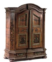 Austrian Polychrome Cupboard 