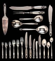 Georg Jensen silver flatware service