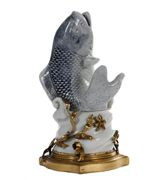 A LOUIS XV ORMOLU-MOUNTED JAPANESE PORCELAIN FIGURE OF A CARP
THE MOUNTS CIRCA 