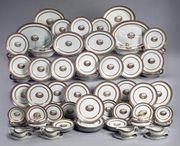 A CHINESE EXPORT PART DINNER SERVICE FOR THE AMERICAN MARKET: 'THE STAGG SER