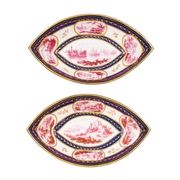 A PAIR OF TOURNAI OVALS DEEP DISHES, CIRCA 1780