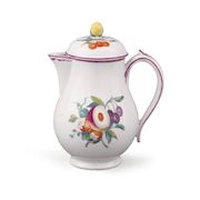 A TOURNAI MILK POT AND COVER, CIRCA 1760