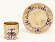 A GOTHA COFFEE-CAN AND SAUCER 
