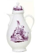 A KLOSTER-VEILSDORF BALUSTER COFFEE-POT AND COVER