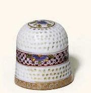 A MEISSEN THIMBLE 
