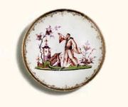 A Meissen or Vienna Saucer