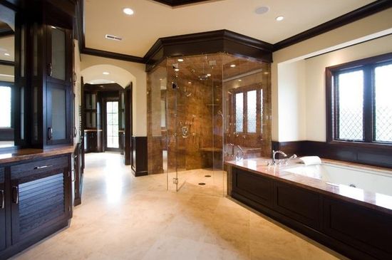 A large modern bathroom  