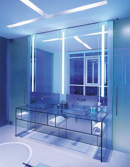 A bathroom in Belgrave Court, London