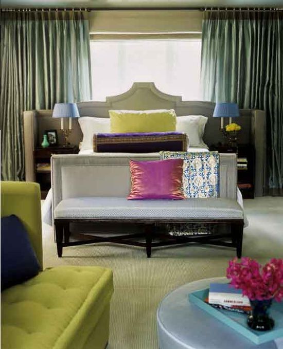 A bedroom designed by Frank Roop