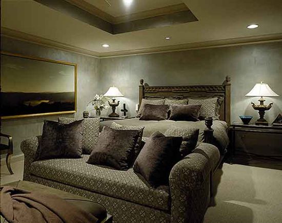 A master bedroom designed by Catherine Badger