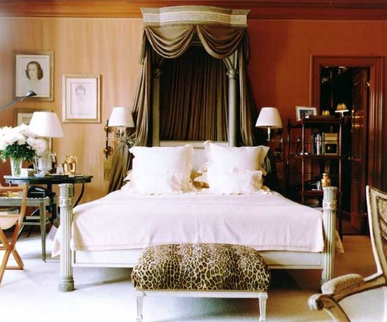 A classical bedroom designed by Bunny Williams