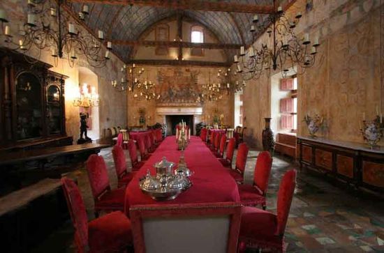 Dinner in a Medieval Castle in France